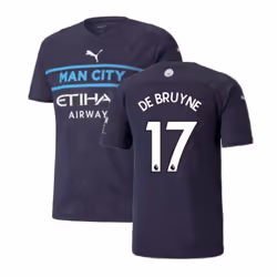 2021-2022 Man City Third Player Issue Shirt (DE BRUYNE 17) - M