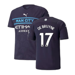2021-2022 Man City Third Player Issue Shirt (DE BRUYNE 17) - M