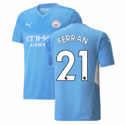 2021-2022 Man City Home Shirt (FERRAN 21) - XXL
