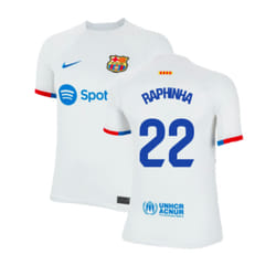 2023-2024 Barcelona Away Shirt (Kids) (Raphinha 22) - MB