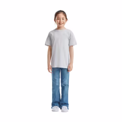 Fruit of the Loom Childrens/Kids Original T-Shirt - 5-6 Years, Heather Grey