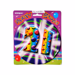 Unique Party Giant 21st Birthday Badge
