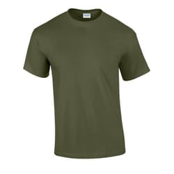 Gildan Unisex Adult Ultra Cotton T-Shirt - M, Military Green