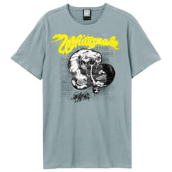 Amplified Unisex Adult Graffiti Whitesnake T-Shirt - S, Strange Blue