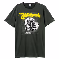 Amplified Unisex Adult Graffiti Whitesnake T-Shirt - M, Charcoal