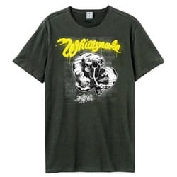 Amplified Unisex Adult Graffiti Whitesnake T-Shirt - M, Charcoal