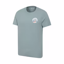 Mountain Warehouse Mens Padstow Printed Organic T-Shirt - M, Pale Green