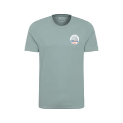 Mountain Warehouse Mens St Davids Printed Organic T-Shirt - XXL, Pale Green