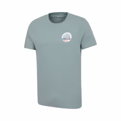 Mountain Warehouse Mens St Davids Printed Organic T-Shirt - XXL, Pale Green