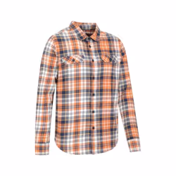 Mountain Warehouse Mens Trace Flannel Long-Sleeved Shirt - XXL, Orange