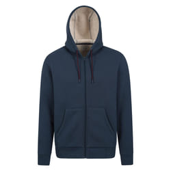 Mountain Warehouse Mens Dalton Borg Lined Full Zip Hoodie - XXS, Navy