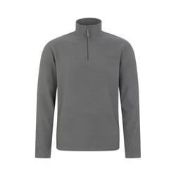 Mountain Warehouse Mens Camber II Half Zip Fleece Top - 4XL, Dark Grey