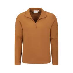 Mountain Warehouse Mens Camber II Half Zip Fleece Top - M, Mustard