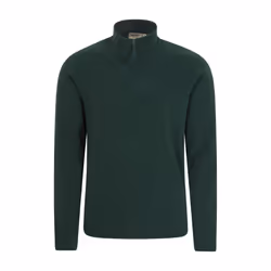 Mountain Warehouse Mens Camber II Half Zip Fleece Top - M, Dark Green