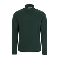 Mountain Warehouse Mens Camber II Half Zip Fleece Top - M, Dark Green