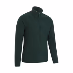 Mountain Warehouse Mens Camber II Half Zip Fleece Top - M, Dark Green