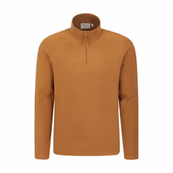 Mountain Warehouse Mens Camber II Half Zip Fleece Top - L, Mustard