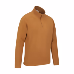 Mountain Warehouse Mens Camber II Half Zip Fleece Top - L, Mustard