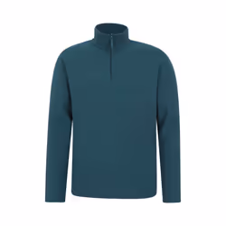 Mountain Warehouse Mens Camber II Half Zip Fleece Top - XXS, Petrol