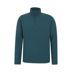 Mountain Warehouse Mens Camber II Half Zip Fleece Top - XXS, Petrol