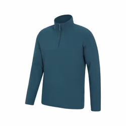 Mountain Warehouse Mens Camber II Half Zip Fleece Top - XXS, Petrol