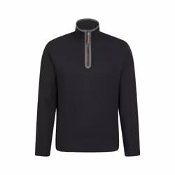 Mountain Warehouse Mens Beta Contrast Zip Top - XXS, Black