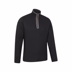 Mountain Warehouse Mens Beta Contrast Zip Top - XXS, Black
