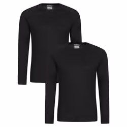 Mountain Warehouse Mens Talus Base Layer Top (Pack of 2) - XXS, Black
