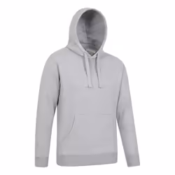 Mountain Warehouse Mens Dorset Plain Hoodie - XXS, Light Grey