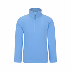 Mountain Warehouse Childrens/Kids Camber II Half Zip Fleece Jacket - 5-6 Years, Bright Blue
