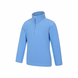 Mountain Warehouse Childrens/Kids Camber II Half Zip Fleece Jacket - 5-6 Years, Bright Blue