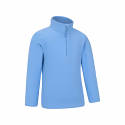 Mountain Warehouse Childrens/Kids Camber II Half Zip Fleece Jacket - 5-6 Years, Bright Blue