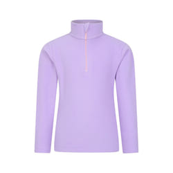 Mountain Warehouse Childrens/Kids Camber II Half Zip Fleece Jacket - 7-8 Years, Lilac