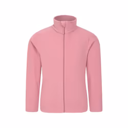 Mountain Warehouse Childrens/Kids Camber II Full Zip Fleece Jacket - 9-10 Years, Pink