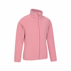 Mountain Warehouse Childrens/Kids Camber II Full Zip Fleece Jacket - 9-10 Years, Pink