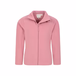 Mountain Warehouse Childrens/Kids Camber II Full Zip Fleece Jacket - 9-10 Years, Pink