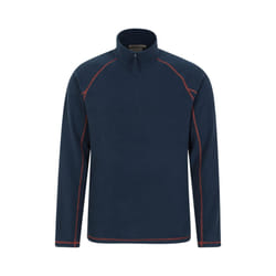Mountain Warehouse Mens Ashbourne II Half Zip Fleece Top - 4XL, Navy