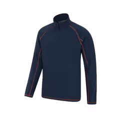 Mountain Warehouse Mens Ashbourne II Half Zip Fleece Top - 4XL, Navy