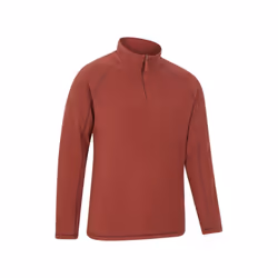 Mountain Warehouse Mens Ashbourne II Half Zip Fleece Top - 3XL, Burgundy