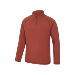 Mountain Warehouse Mens Ashbourne II Half Zip Fleece Top - 3XL, Burgundy
