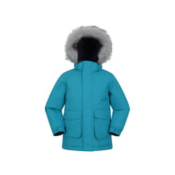 Mountain Warehouse Childrens/Kids Ranger Logo Water Resistant Jacket - 13 Years, Petrol