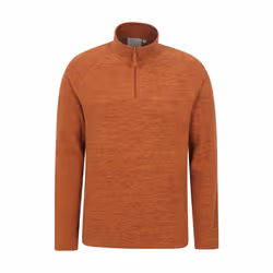 Mountain Warehouse Mens Snowdon II Fleece Top - 3XL, Rust
