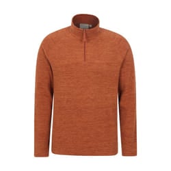 Mountain Warehouse Mens Snowdon II Fleece Top - 3XL, Rust