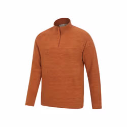 Mountain Warehouse Mens Snowdon II Fleece Top - 3XL, Rust