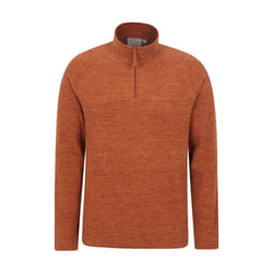Mountain Warehouse Mens Snowdon II Fleece Top - XS, Rust