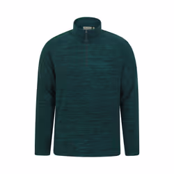 Mountain Warehouse Mens Snowdon II Fleece Top - XXS, Dark Green
