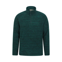 Mountain Warehouse Mens Snowdon II Fleece Top - XXS, Dark Green