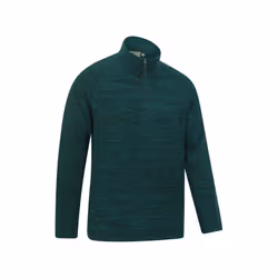 Mountain Warehouse Mens Snowdon II Fleece Top - XXS, Dark Green