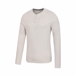 Mountain Warehouse Mens Selby Waffle Henley T-Shirt - 3XL, Beige