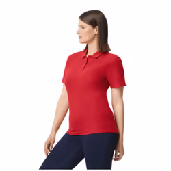 Gildan Womens/Ladies Double PiquÃ© Polo Shirt - XXL, Cherry Red